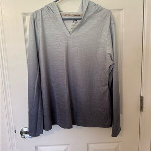Off-Trail Gray Ombre Hoodie Sweatshirt